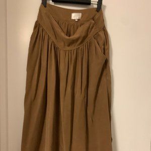 Wilfred brown silk skirt - size 6
